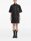 Carhartt Pinstripe Shirt Dress In Black
