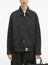 Carhartt Pinstripe Zip-up Jacket In Black