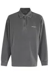 Carhartt Embroidered Script Sweatshirt Ribbed Cuffs In Gray