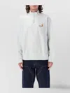 Carhartt Wip Americanscript Half-zip Fleece In Ash Heather