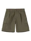 Carhartt Pleated Cargo Shorts In Green