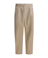 Carhartt Tailored Trousers With Front Pleats And Pockets In Brown