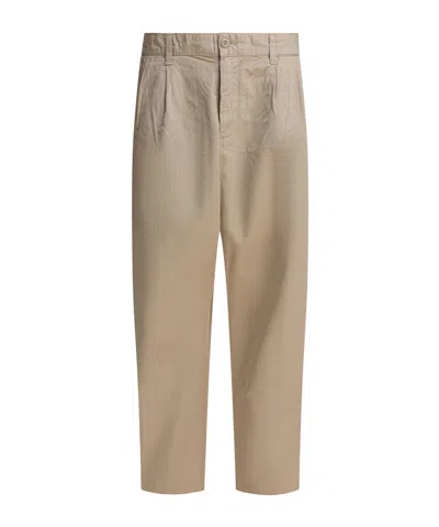 CARHARTT PLEATED COTTON TROUSERS