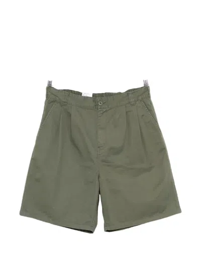 Carhartt Pleated Shorts In Green