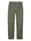 Carhartt Khaki Midland Trousers In Green