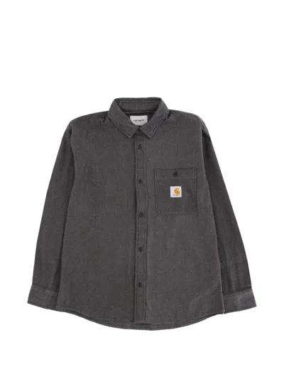 Carhartt Pocket Cotton Shirt In Black