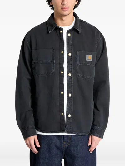 Carhartt Pocket-detail Buttoned Shirt Jacket In Black