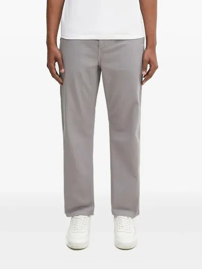 Carhartt Pocket-detail Straight-leg Trousers In Gray