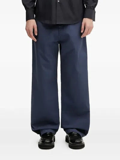 Carhartt Pocket-detail Wide-leg Trousers In Blue