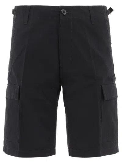 Carhartt Pocket Detailed Bermuda Shorts In Black