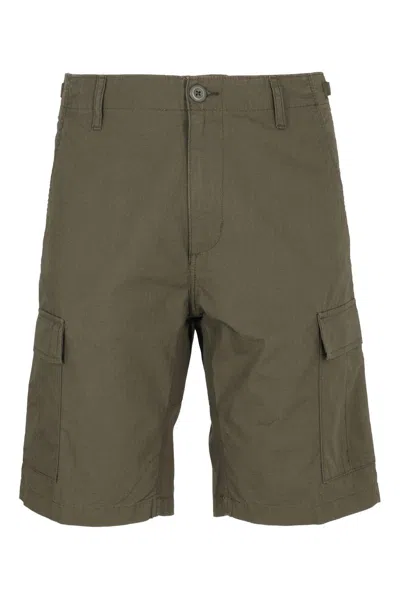 Carhartt Pocket Detailed Bermuda Shorts In Green