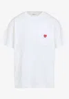 Carhartt T-shirt With Pocket And Heart Patch In White
