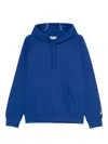 Carhartt Pocket Hooded Sweatshirt In Blue