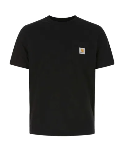 Carhartt Loose Fit Heavyweight Short Sleeve Pocket T-shirt In Black