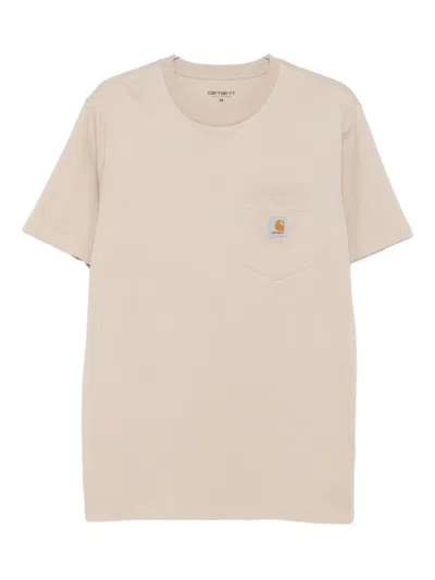 Carhartt Pocket Short-sleeve T-shirt In Neutral