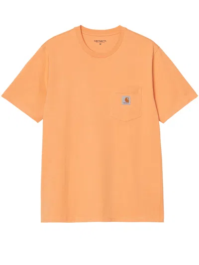 Carhartt Pocket T-shirt Men Orange