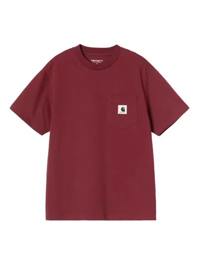 Carhartt Pocket T-shirt In Red