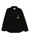 Carhartt Selby Shirt Jac Cotton Canvas Casual Blue In Black