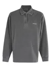 Carhartt Wip Piquescript Half-zip Sweatshirt In Gray
