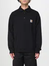 Carhartt Logo-patch Cotton Poo Shirt In Black