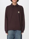Carhartt Polo Shirt  Wip Men Color Violet In Brown