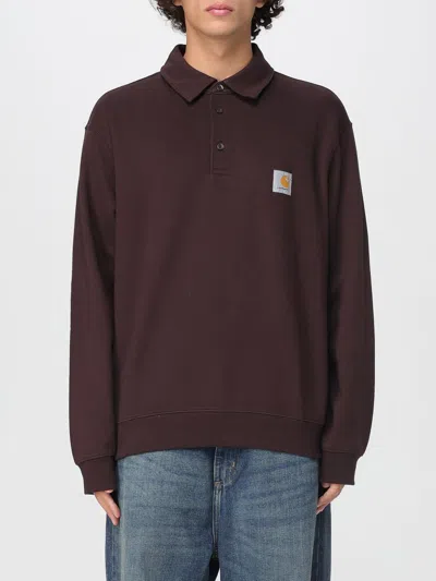 Carhartt Polo Shirt  Wip Men Color Violet In Brown