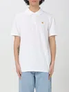 Carhartt Chase Cotton Piqué Polo Shirt In Weiss