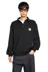 Carhartt Work In Progress French Terry Polo Sweatshirt In Black