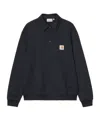 Carhartt Work In Progress French Terry Polo Sweatshirt In Black