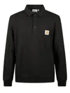 Carhartt Polo Sweatshirt In Black