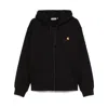 Carhartt Cotton Blend Sweatshirt With Logo In Black