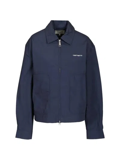 Carhartt Postal Jacket In Blue