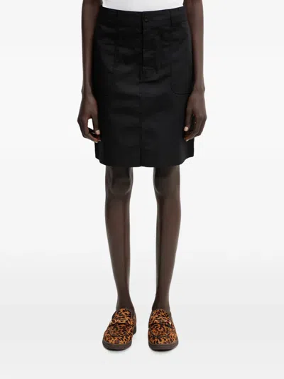 Carhartt Postal Patch-pocket Mini Skirt In Black