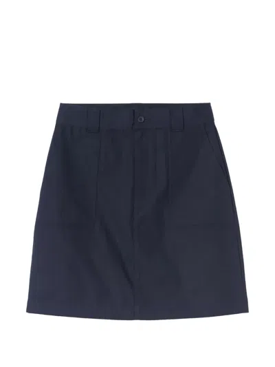 Carhartt Postal Straight Mini Skirt In Blue