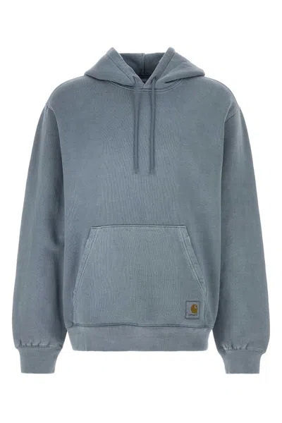 Carhartt Work In Progress Torion Cotton Hoodie In Blue