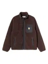 Carhartt Prentis Borg Zip-up Jacket In Brown