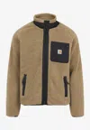 Carhartt Liner Jacket With High Collar And Pockets In Animal Print