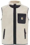 Carhartt Prentis Liner Vest In Sherpa Fleece In White