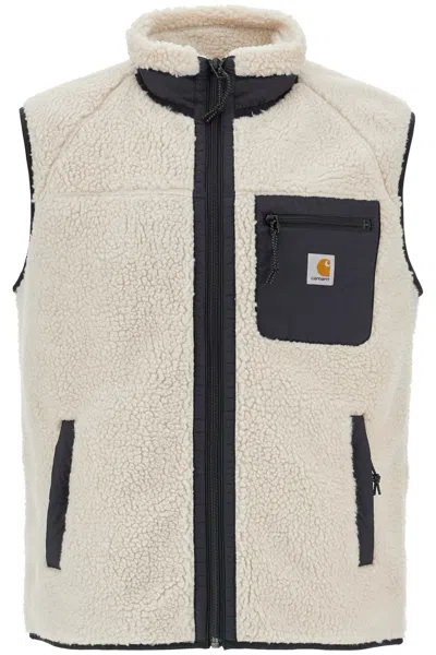 Carhartt Prentis Liner Vest In Sherpa Fleece In White