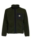 Carhartt Stylish Short Fleece Jacket Pockets In Green