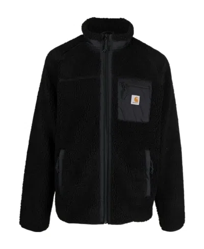Carhartt Prentis Logo-patch Fleece Jacket In Black