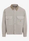 Carhartt Wip Prescott Shirt Jacket In Cotton Canvas Beige In Sand