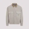 Carhartt Wip Prescott Shirt Jacket In Cotton Canvas Beige In Multi