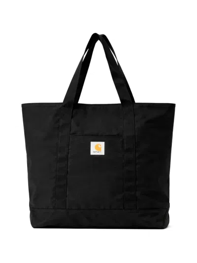 Carhartt Prescott Logo-patch Tote Bag In Black