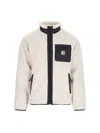 Carhartt High-necked Casual Jacket In Beige
