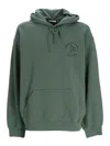 Carhartt Stamped Hoodie In Verde