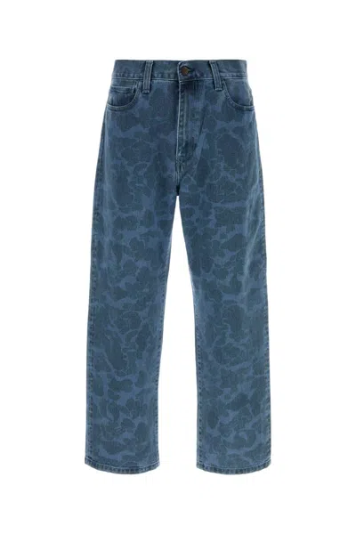 CARHARTT PRINTED DENIM DUCK LANDON PANT