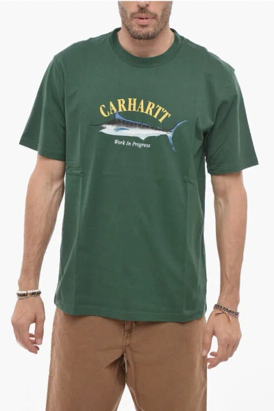 Carhartt Printed Marlin T-shirt In Green