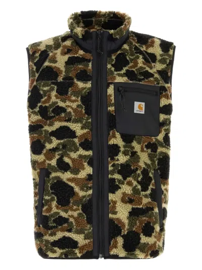 Carhartt Wip Printed Teddy Prenties Vest Liner In Animal Print