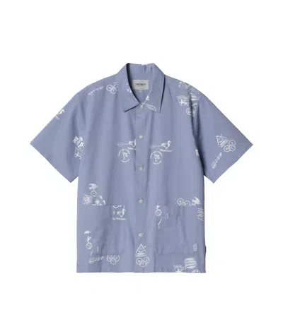 Carhartt Printed Shirt In Blue